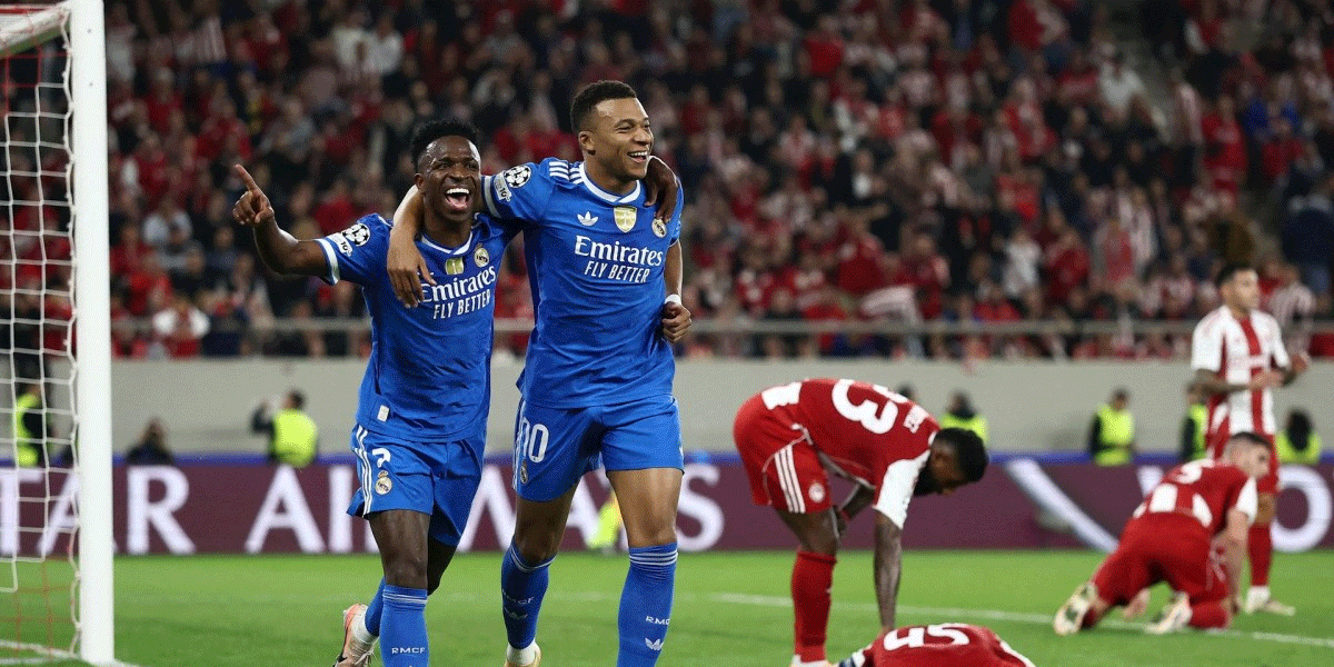 Mbappe Silences Olympiacos With a Stunning Four-Goal Comeback