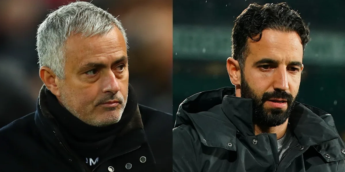 Jose-Mourinho-Reacts-to-Ruben-Amorim’s-Manchester-United-Departure
